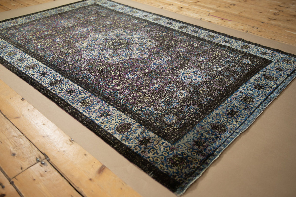 4x7 Antique Silk Kashan Rug