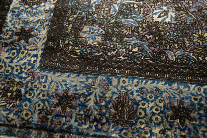 4x7 Antique Silk Kashan Rug