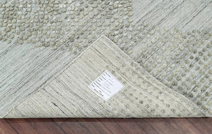 4x6 Gray LoomBloom Hand Knotted Modern & Contemporary Textured Tibetan 100% Wool Oriental Area Rug