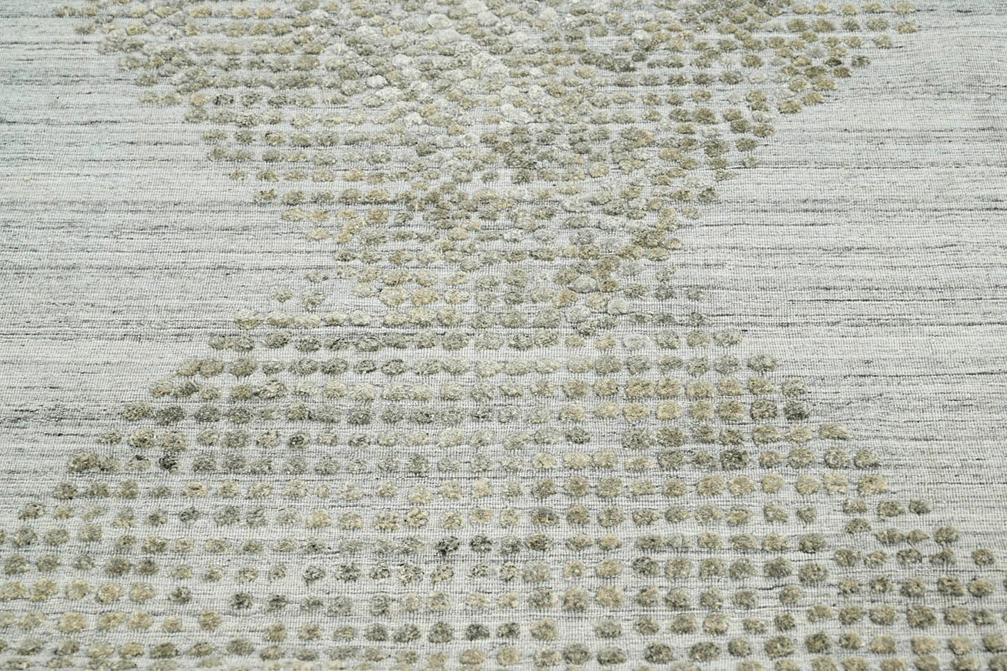4x6 Gray LoomBloom Hand Knotted Modern & Contemporary Textured Tibetan 100% Wool Oriental Area Rug