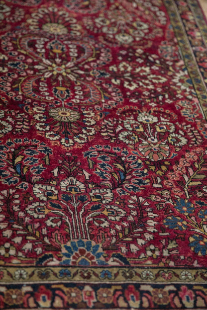 3x5 Antique German Sarouk Rug