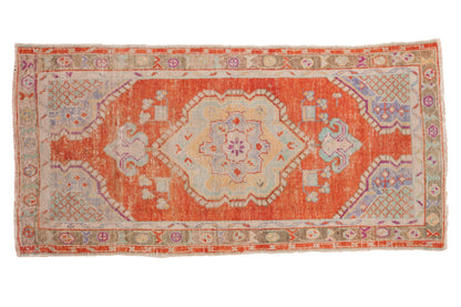 2.5x5 Vintage Distressed Oushak Rug Runner