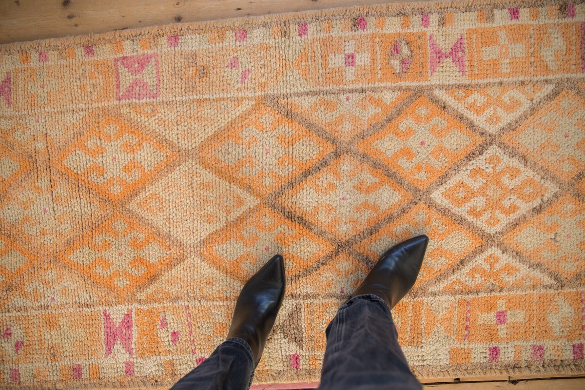 2.5x12 Vintage Distressed Kurd Rug Runner