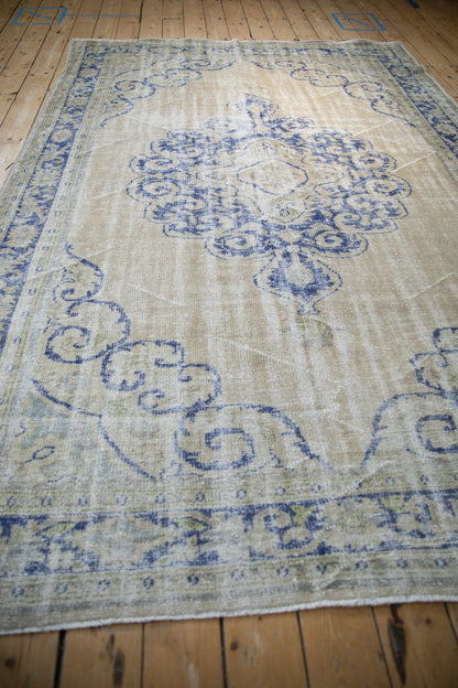 7x10 Vintage Distressed Oushak Carpet