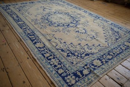 6.5x9.5 Vintage Distressed Oushak Carpet
