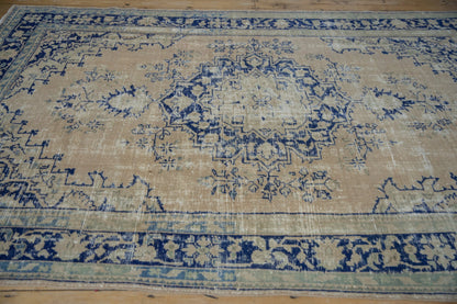 6.5x9.5 Vintage Distressed Oushak Carpet