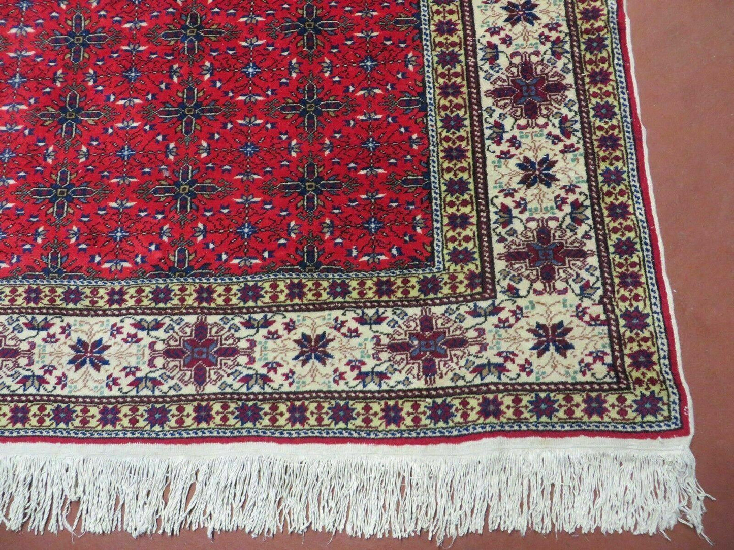6' X 10' Vintage Handmade Turkish Sevas Kayseri Wool Rug Carpet Nice
