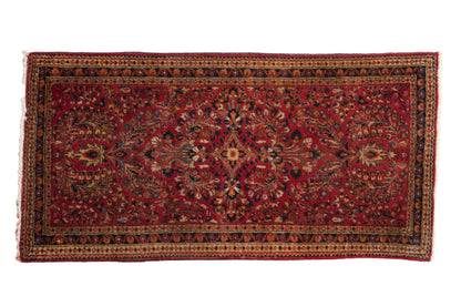 2x4 Vintage German Sarouk Rug Runner