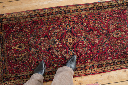 2x4 Vintage German Sarouk Rug Runner
