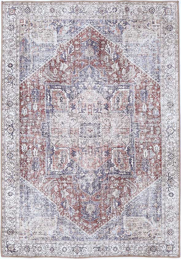 Luna Machine Washable in Red Rug