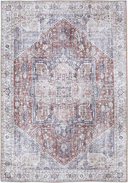Luna Machine Washable in Red Rug