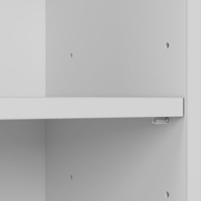 Bush Cabot White Tall Five Shelf Bookcase Unit With Adjustable Shelves
