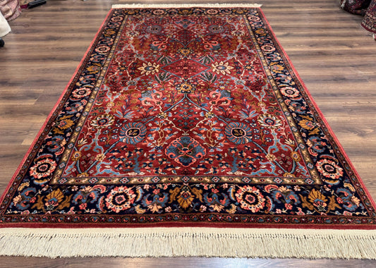 5.9 x 9 Karastan Rug Ispahan #766, Vintage Wool Discontinued Original 700 Series