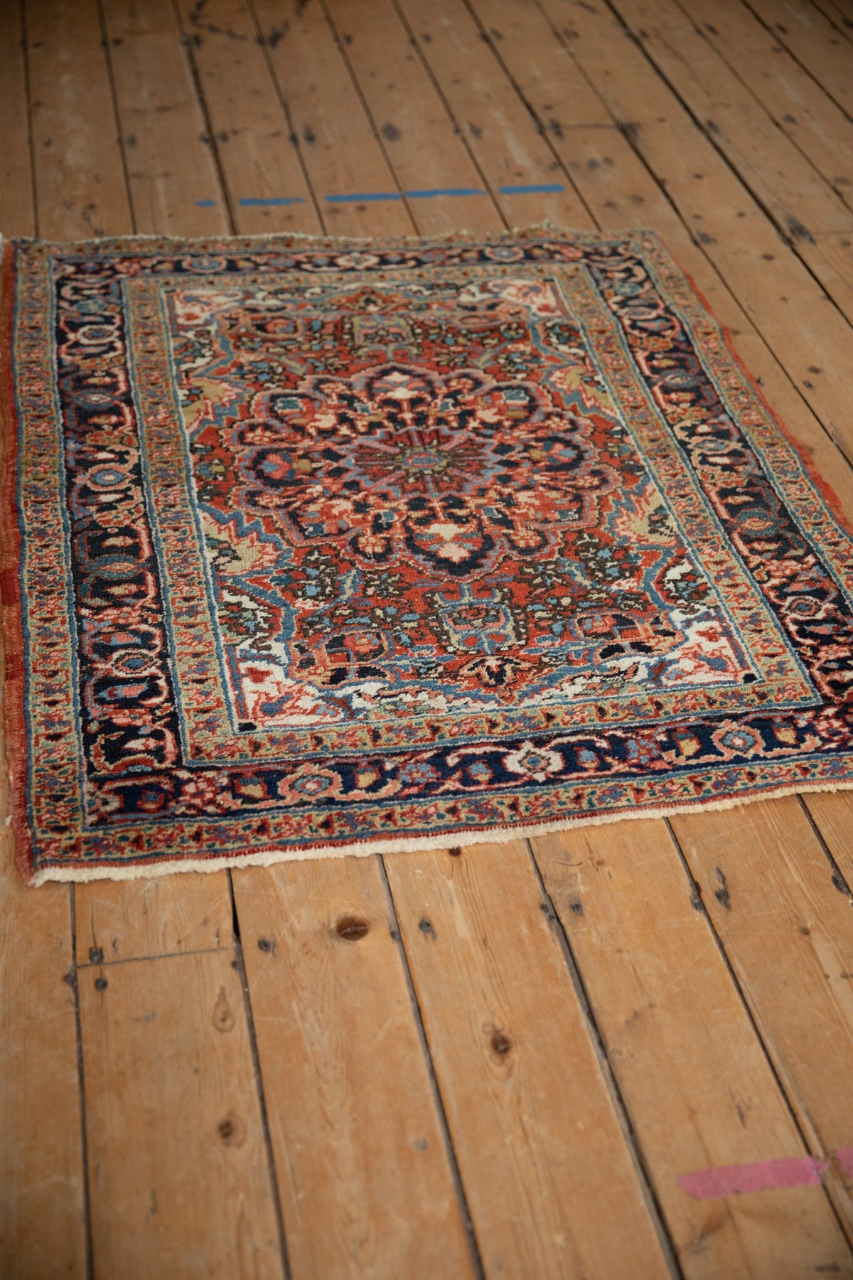 3x4 Vintage Fine Heriz Square Rug