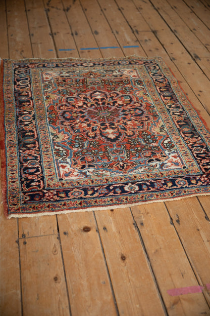 3x4 Vintage Fine Heriz Square Rug