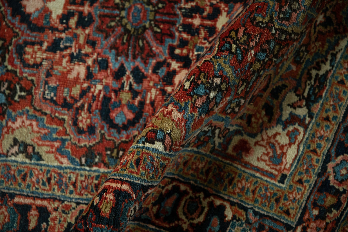 3x4 Vintage Fine Heriz Square Rug