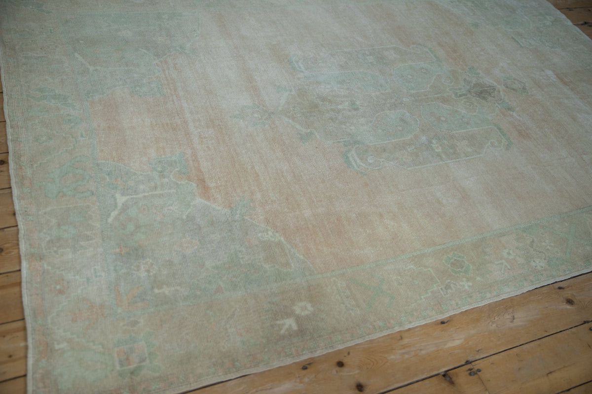 5.5x8.5 Vintage Distressed Oushak Carpet