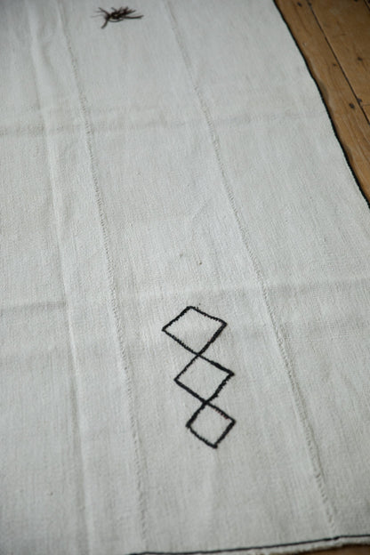 6x7 Vintage Hemp Kilim Square Carpet