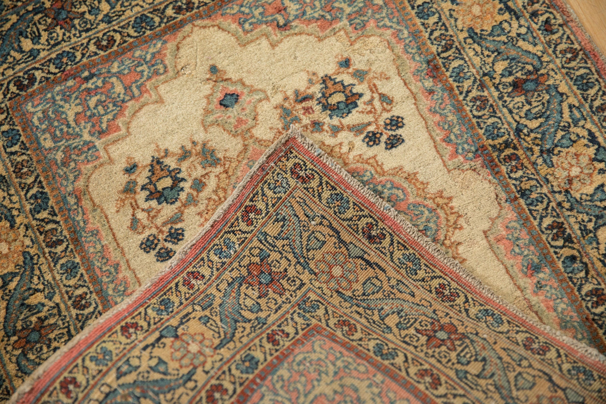 2x2.5 Vintage Tabriz Square Rug Mat