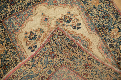 2x2.5 Vintage Tabriz Square Rug Mat