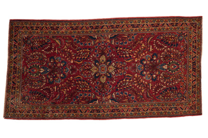 2.5x5 Vintage Sarouk Rug Runner