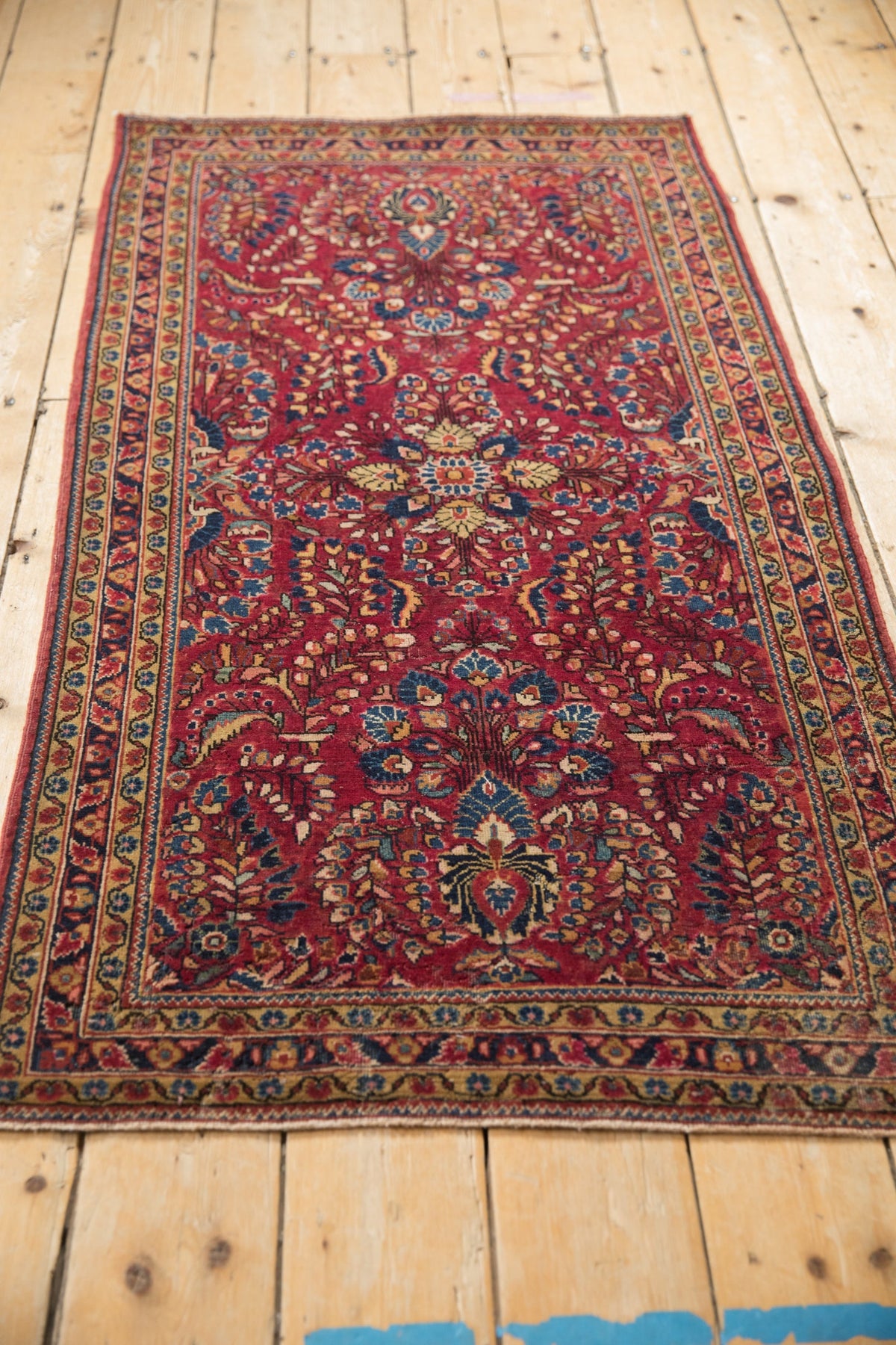 2.5x5 Vintage Sarouk Rug Runner