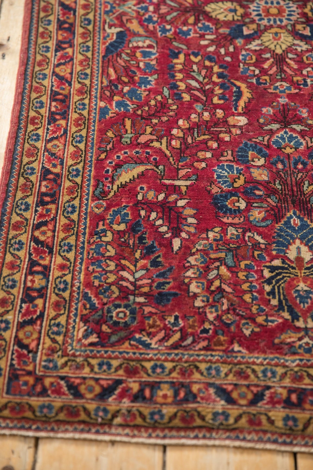 2.5x5 Vintage Sarouk Rug Runner