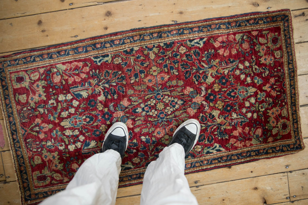 2x4.5 Vintage Fine American Sarouk Rug Runner