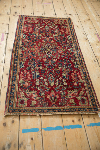2x4.5 Vintage Fine American Sarouk Rug Runner
