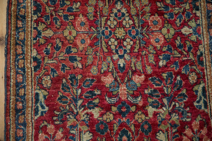 2x4.5 Vintage Fine American Sarouk Rug Runner