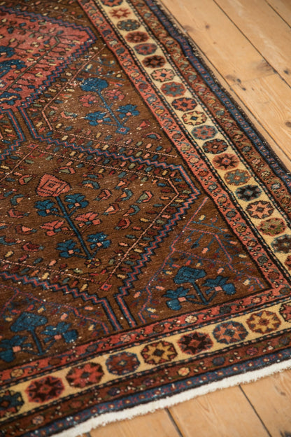 3.5x6.5 Vintage Kurdish Hamadan Rug