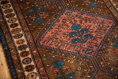 3.5x6.5 Vintage Kurdish Hamadan Rug