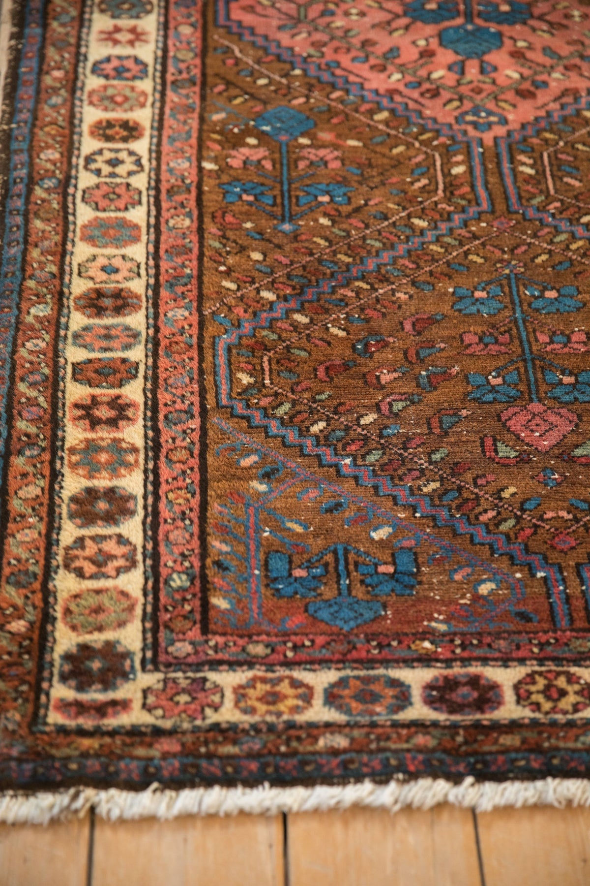 3.5x6.5 Vintage Kurdish Hamadan Rug