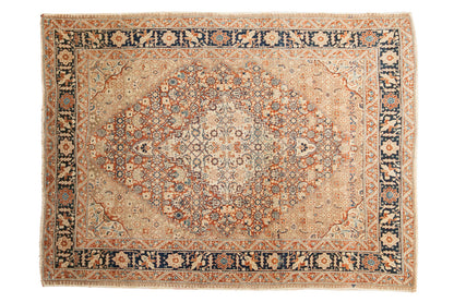 4x6 Fine Antique Tabriz Area Rug