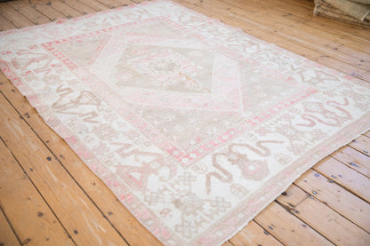 5.5x8 Vintage Distressed Oushak Carpet