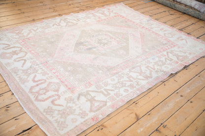 5.5x8 Vintage Distressed Oushak Carpet