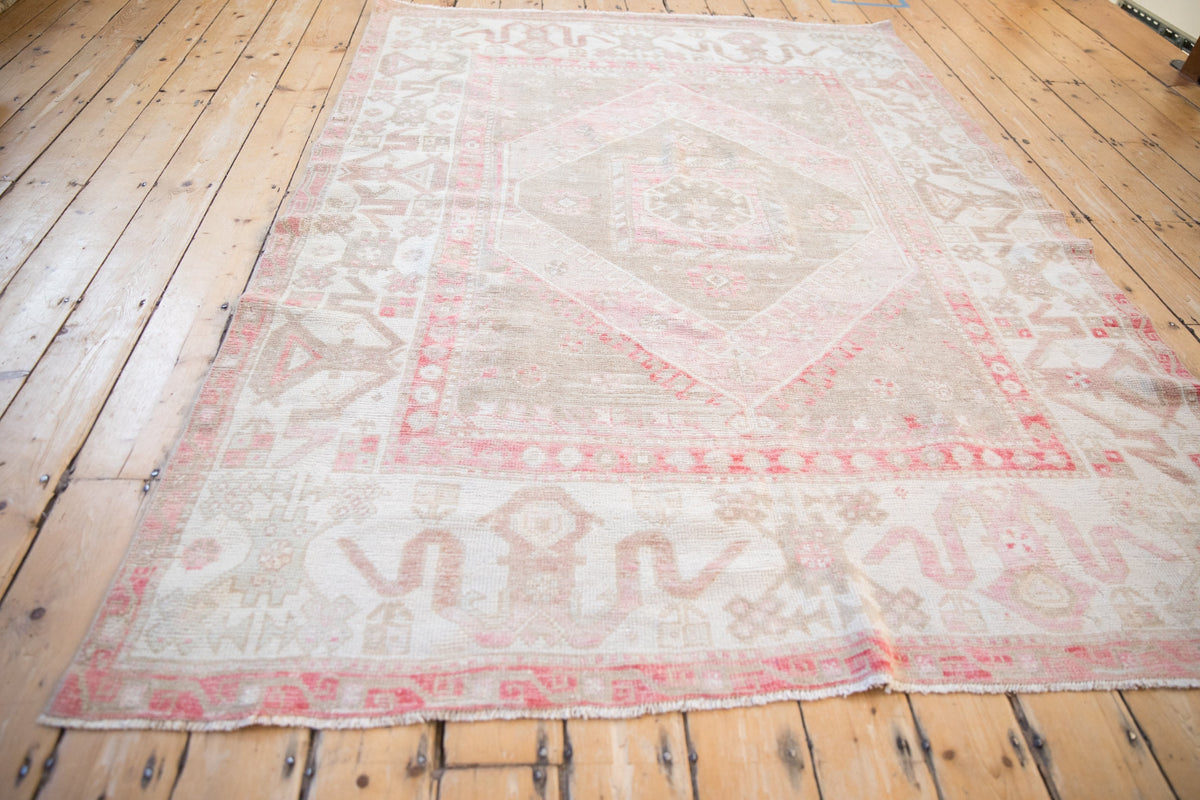 5.5x8 Vintage Distressed Oushak Carpet