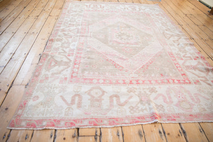 5.5x8 Vintage Distressed Oushak Carpet