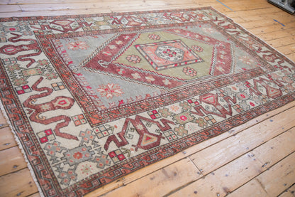 5.5x8.5 Vintage Distressed Oushak Carpet