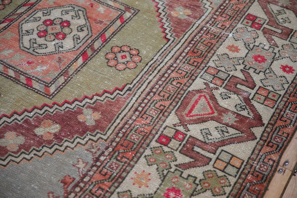5.5x8.5 Vintage Distressed Oushak Carpet