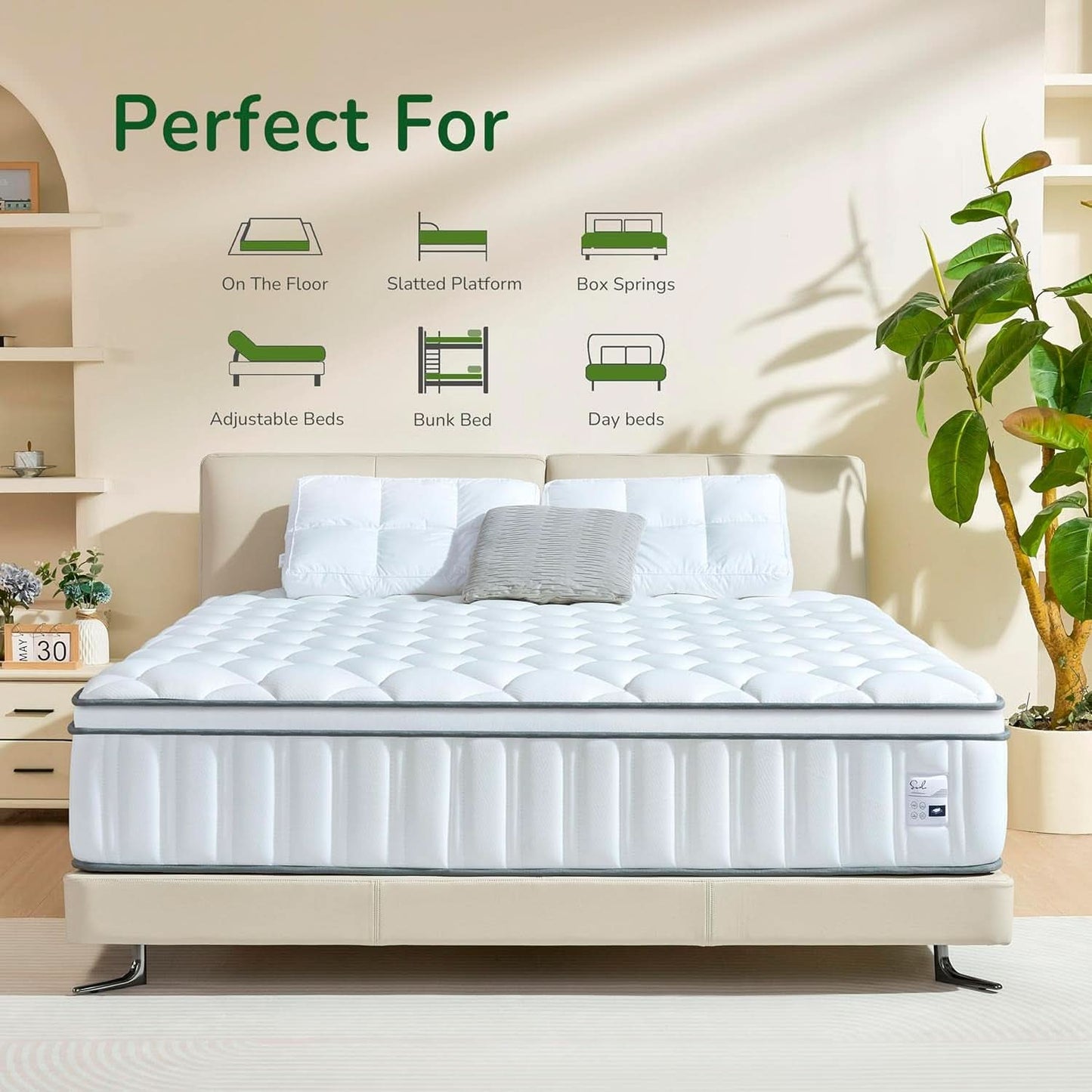 Full Size Cooling Gel Memory Foam Mattress Pocket Springs