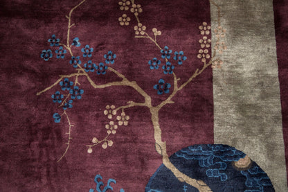 7x13.5 Antique Art Deco Carpet