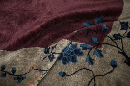 7x13.5 Antique Art Deco Carpet