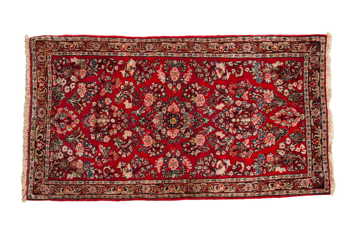 2.5x4.5 Vintage American Sarouk Rug