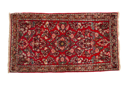2.5x4.5 Vintage American Sarouk Rug