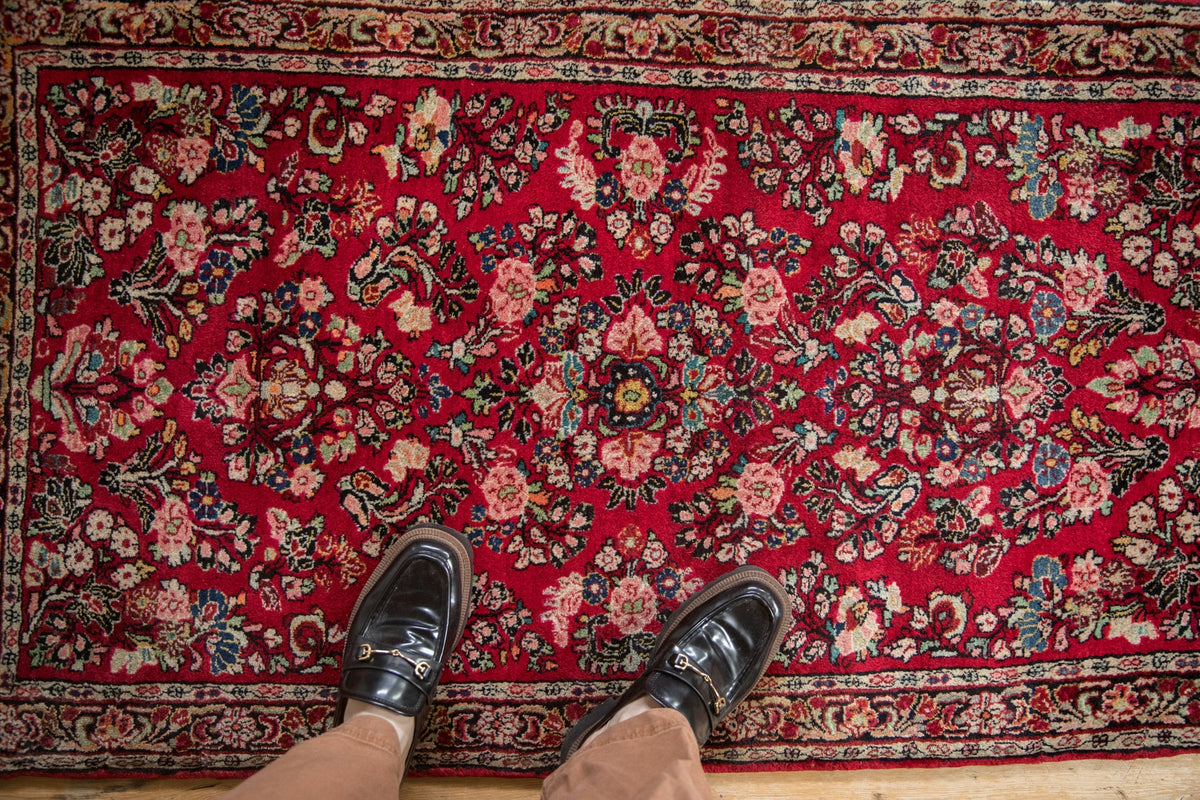 2.5x4.5 Vintage American Sarouk Rug