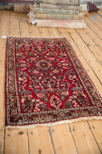 2.5x4.5 Vintage American Sarouk Rug