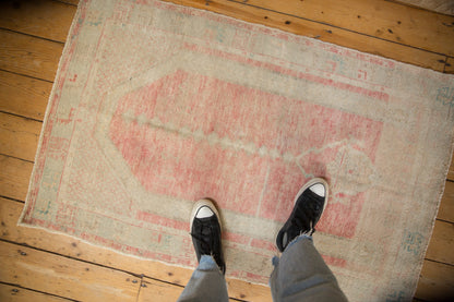 3x4.5 Vintage Distressed Oushak Rug
