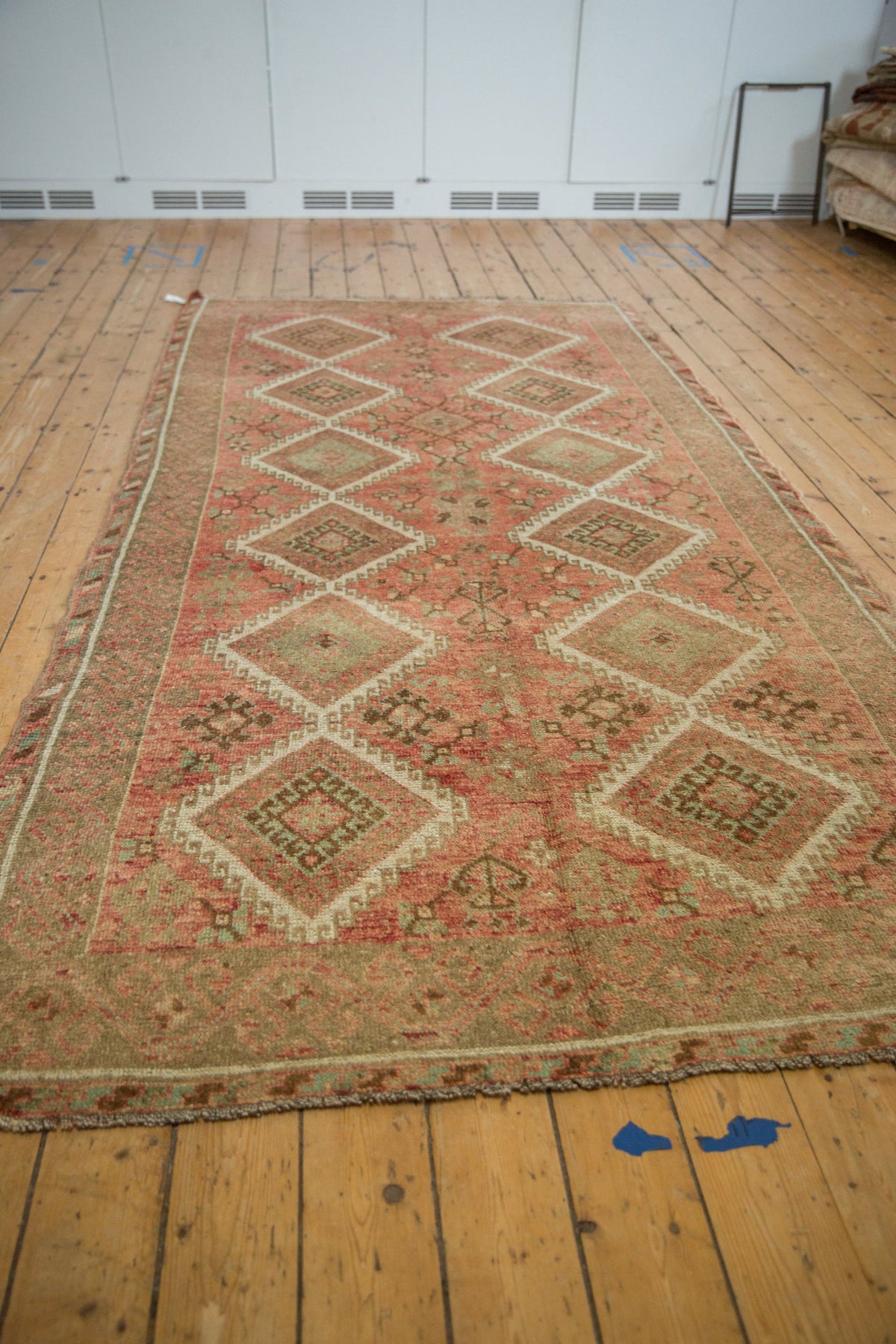 5.5x11 Vintage Distressed Kurdish Rug Runner
