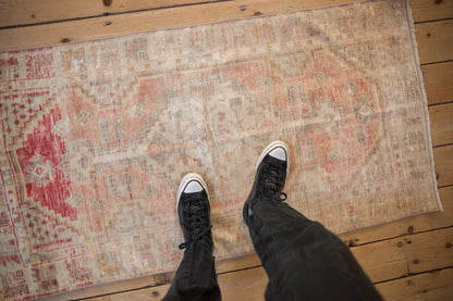 2.5x5 Vintage Distressed Oushak Rug Runner